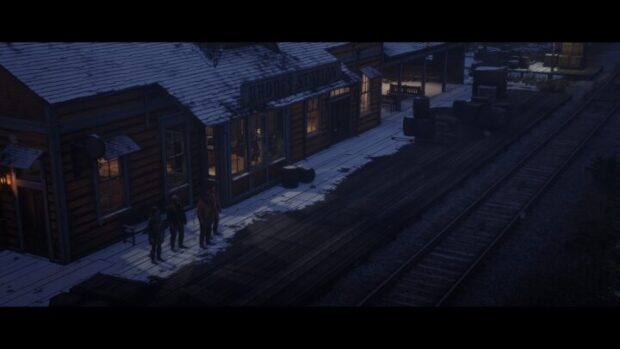 Red Dead Redemption 2 Online - Horrgy und die Cowboys warten auf den Zug