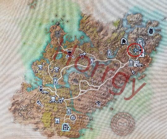 The Elder Scrolls Online PS5 PC Gefährte Gerissen-wie-die-Nacht Die Telvanni-Halbinsel Map Necrom