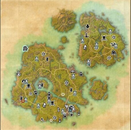 The Elder Scrolls Online PS5 PC Gefährte Isobel Hochinsel Map High Isle