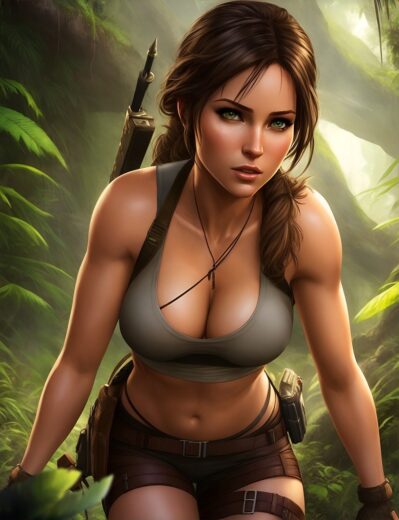 generated Tomb raider Lara croft